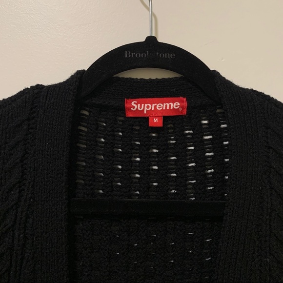 2015 Supreme Cable Knit Cardigan - Picture 3 of 4